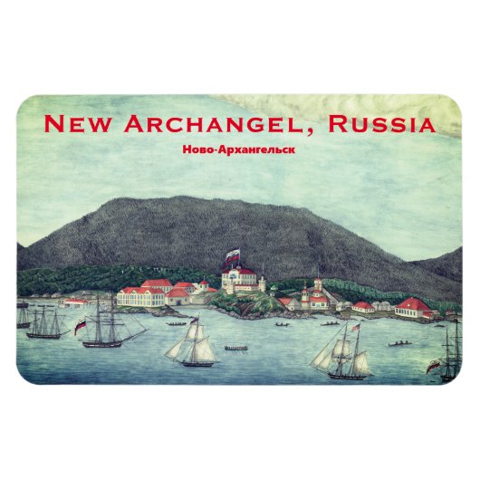 New Archangel, Rusland (Sitka) Schilmnet Magneet (Horizontaal)