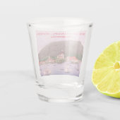 New Archangel, Russisch schilderij (Sitka) Shot Glas (Achterkant)