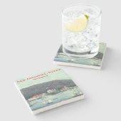 New Archangel, Russisch schilderij (Sitka) Stenen Onderzetter (Zijkant)