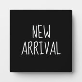 New Arrival Sign, Small Tabletop Black and White Fotoplaat (Voorkant)