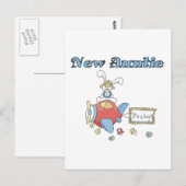 New Auntie - Airplane Tshirts en geschenken Briefkaart (Voorkant / Achterkant)