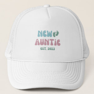 New Auntie Est 2023 - Trucker Hat New Tunt Pet