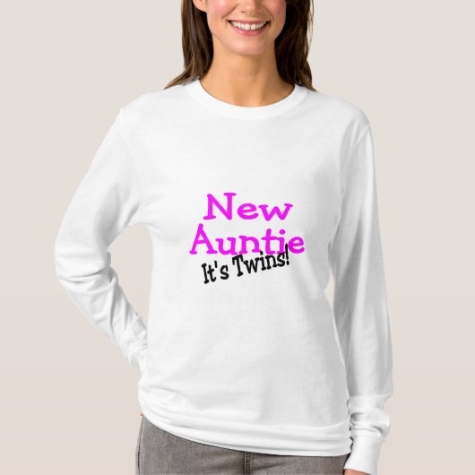 New Auntie zijn tweeling T-shirt (Voorkant)
