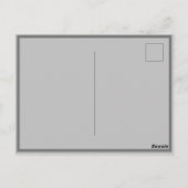 New Baby Birth Announcement Gray Foto Briefkaart (Achterkant)