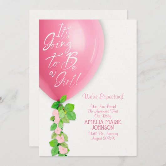 New Baby Boy Announcement Card Aankondiging (Voorkant / Achterkant)