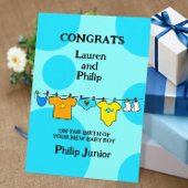 New Baby Boy Gefeliciteerd  Kaart