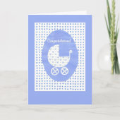 New Baby Boy Gefeliciteerd Kaart (Voorkant)