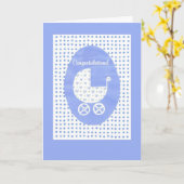 New Baby Boy Gefeliciteerd Kaart (Gele Bloem)