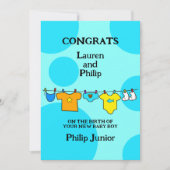 New Baby Boy Gefeliciteerd  Kaart (Voorkant)