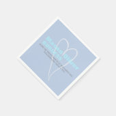 New Baby Boy Heart Servet (Hoek)
