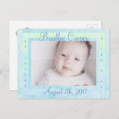 New Baby Boy Newborn Foto geboorteaankondigingen Aankondigingskaart (Voorkant / Achterkant)