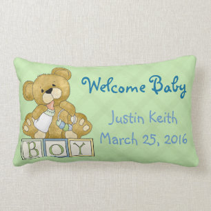 New Baby Boy Pillow Kussen