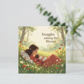 New baby card for mom warm heartfelt message  kaart (Staand voorkant)