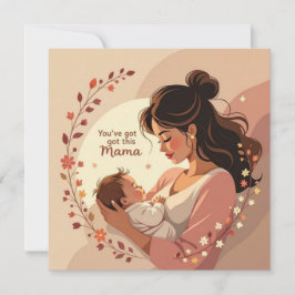 New baby card for mom warm heartfelt message  kaart