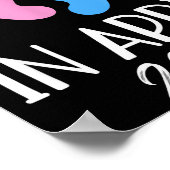 New Baby Coming In April 2026 Funny Baby Shower Bo Poster (Hoek)