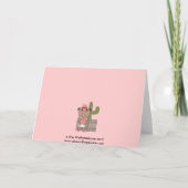 New Baby Girl and Pony Congratulations - Western Kaart (Achterkant)