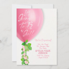New Baby Girl Announcement Card Aankondiging