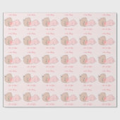 New Baby Girl Cadeaupapier (Vlak)