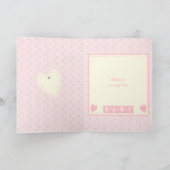 New Baby Girl feliciteert roze Kaart (Binnen)