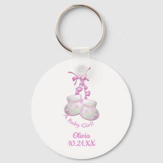 New Baby Girl Sleutelhanger (Voorkant)