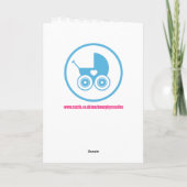 New Baby Grandson Card Aankondiging (Achterkant)