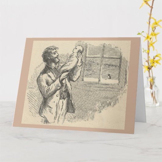 New Baby Greeting Card Kaart (Gele Bloem)