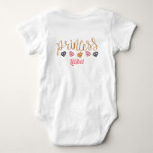 New Baby Princess Lilibet Cute Kitten genaamd Baby Romper (Achterkant)