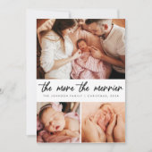 New Babys Eerste Kerstmis Geboorte Aankondiging Fo (Voorkant)