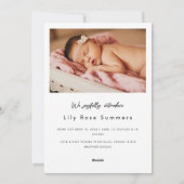 New Babys Eerste Kerstmis Geboorte Aankondiging Fo (Achterkant)