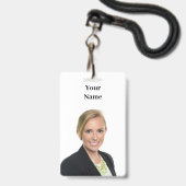 NEW! Badge - Vertical With Lanyard -Custom (Achterkant met lanyard)