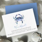 New Beach Home Bewegende Aankondiging Visitekaartj