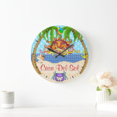 New Beach Sun Ocean Wall Clock - SRF Grote Klok (Huis)