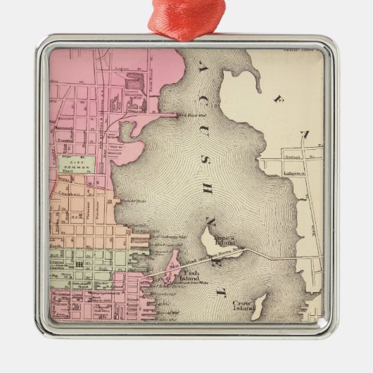 New Bedford 2 Metalen Ornament (Voorkant)