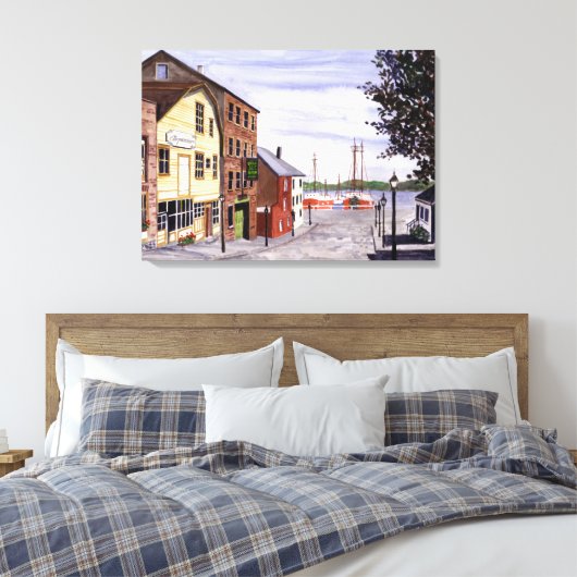 New Bedford, Cape Cod Canvas Afdruk (Insitu (Slaapkamer))