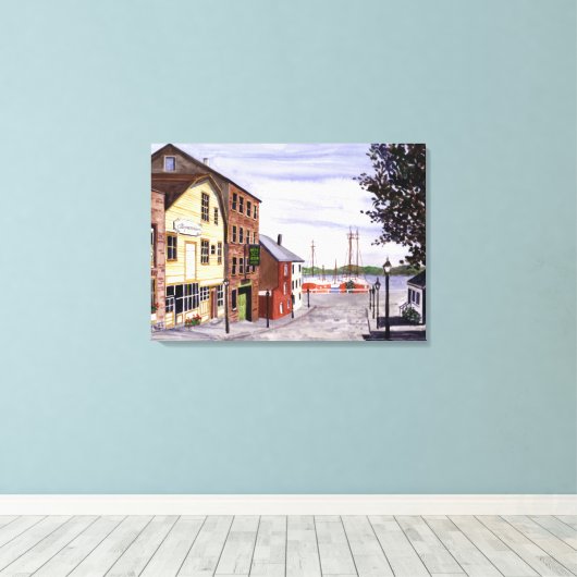 New Bedford, Cape Cod Canvas Afdruk (Insitu (Houten vloer))