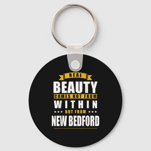 New Bedford - Funny D City Gift  Sleutelhanger (Voorkant)