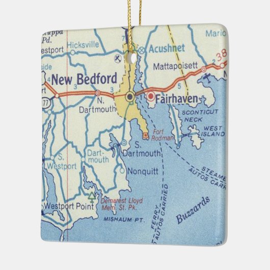 New Bedford MA Keramisch Ornament (Links)
