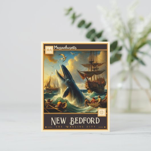 New Bedford, Massachusetts |  Briefkaart (Staand voorkant)