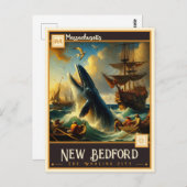 New Bedford, Massachusetts |  Briefkaart (Voorkant / Achterkant)