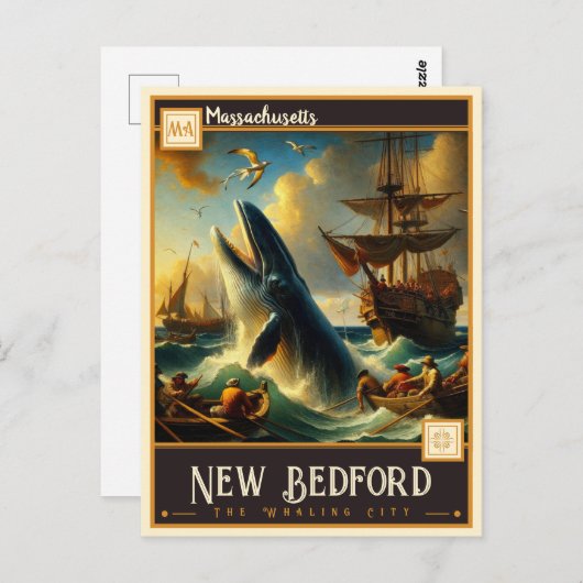 New Bedford, Massachusetts |  Briefkaart (Voorkant / Achterkant)