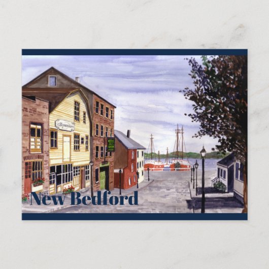 New Bedford Massachusetts New England Painting Briefkaart (Voorkant)