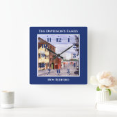 New Bedford Massachusetts New England Painting Vierkante Klok (Huis)