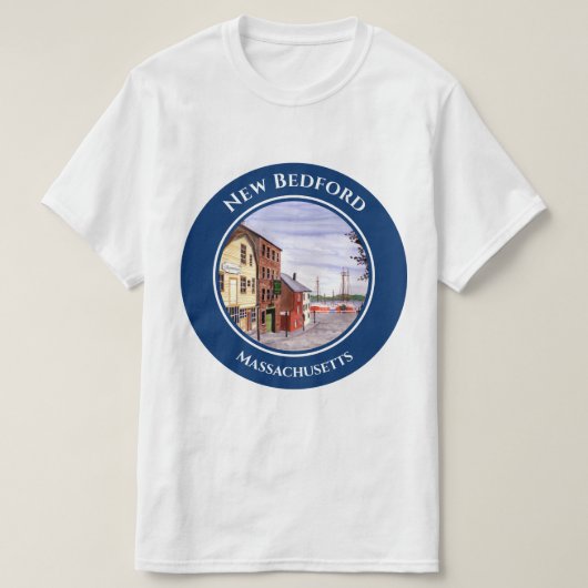 New Bedford Massachusetts New England T-shirt (Design voorkant)
