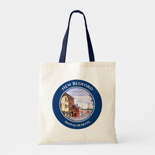New Bedford Massachusetts New England Tote Bag (Achterkant)