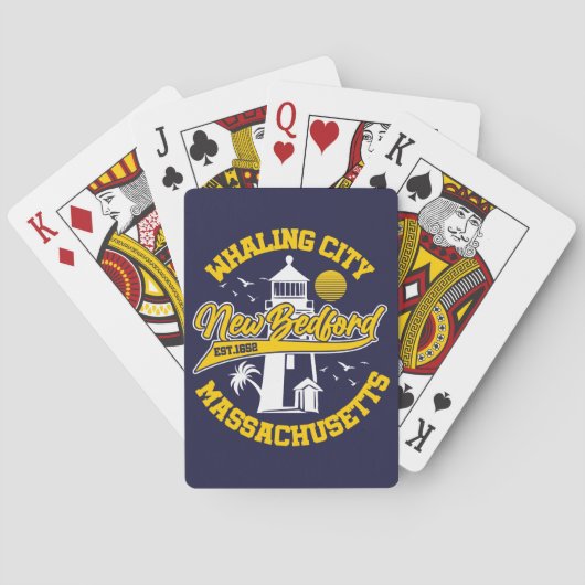New Bedford, Massachusetts Pokerkaarten (Achterkant)