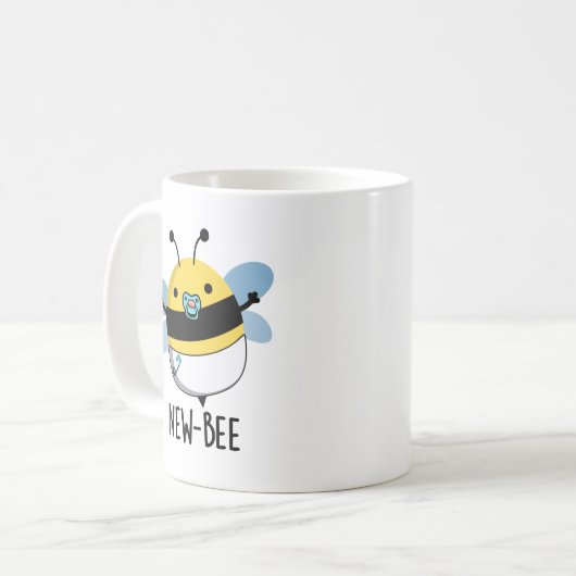New Bee Funny Insect Bug Pun Koffiemok (Voorkant links)