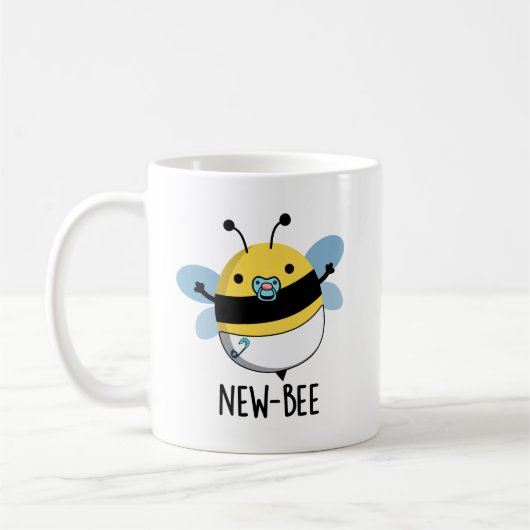 New Bee Funny Insect Bug Pun Koffiemok (Links)