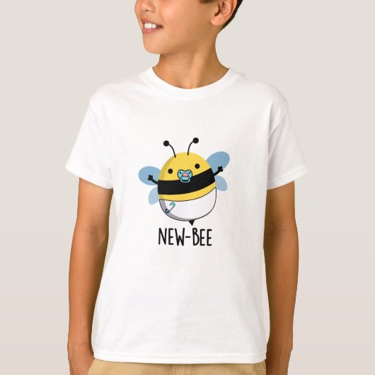 New Bee Funny Insect Bug Pun T-shirt (Voorkant)