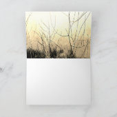 "New Beginnings" Bruin Tan Yellow Floral Design Kaart (Binnen)