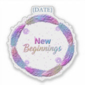 New Beginnings / Nuevos Comienzos 2027 Sticker (Voorkant)